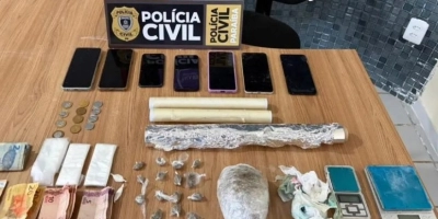 Itens Apreendisos na casa - 