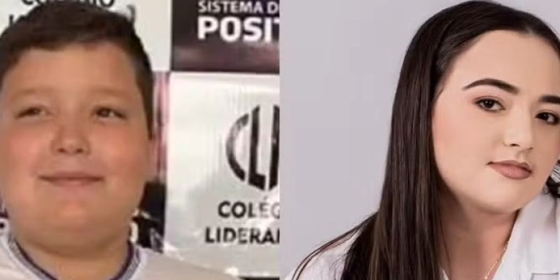 Yerik Silveira Mariz tinha 11 anos e Letícia Almeida tinha 17 anos - Reprodução/TV Paraíba