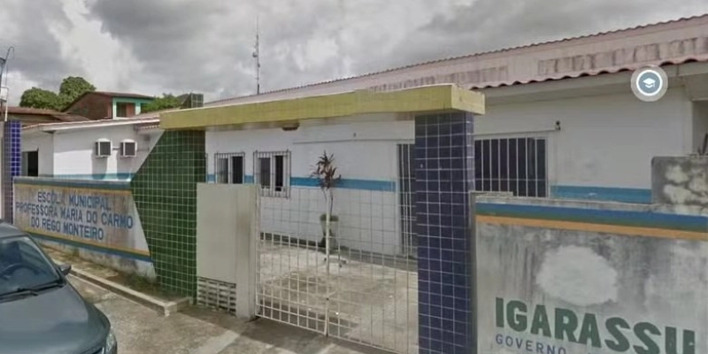 Escola Municipal Maria do Carmo do Rego Monteiro, em Igarassu - Reprodução/Google Street View