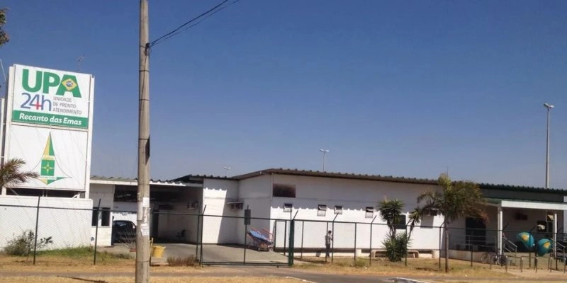 Fachada da UPA do Recanto das Emas, no DF - Bianca Marinho/G1