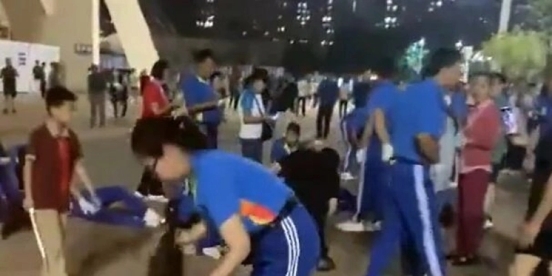 Centro esportivo onde homem atropelou e matou 35 pessoas - Reprodução/Print de Vídeo das Redes Sociais