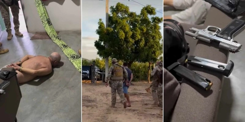 Polícia prendeu homens e apreendeu armas - Divulgação 