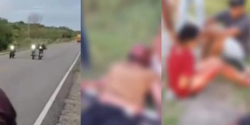 Jovens sofrem acidente após disputa de racha em Catingueira - Redes Sociais