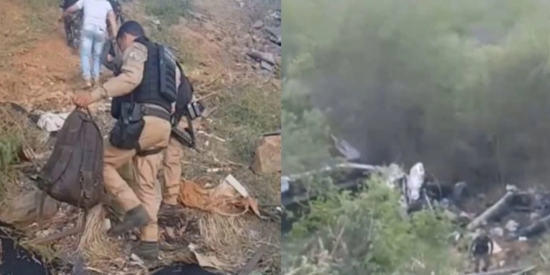 Caminhão carregado de maconha tomba em Santana de Mangueira - Reprodução