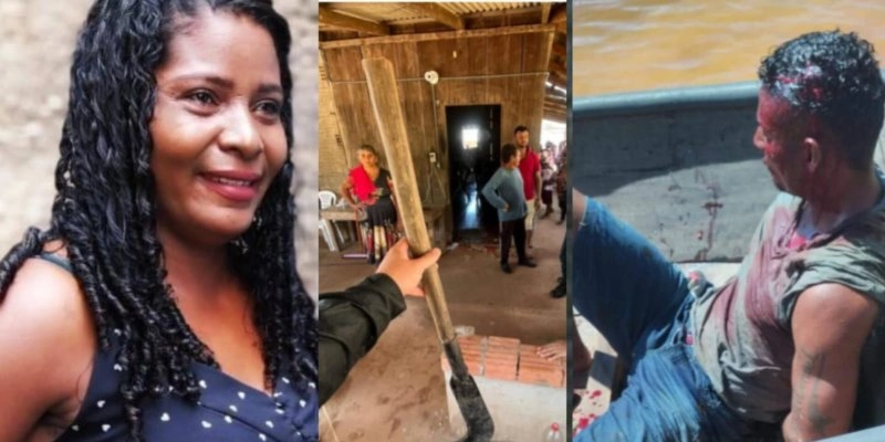 Mãe tenta intervir em briga de filho com companheira e é morta por ele com golpe de foice - Reprodução 