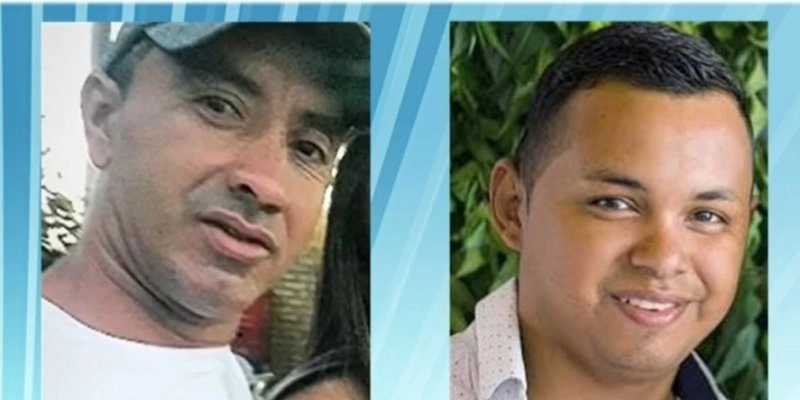 Vítima e suspeito - Reprodução / TV Correio 