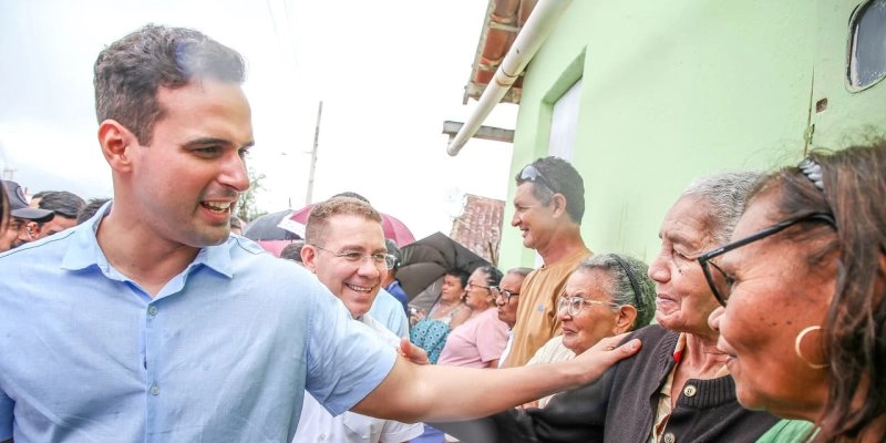 Vice-governador Lucas Ribeiro em pré-campanha - Aloisio Abrantes
