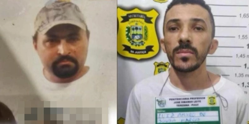 Severo Antônio de Sousa (Lado esquerdo) Luiz Amaro de Sousa Marcos (Lado direito) - Divulgação Polícia Civil