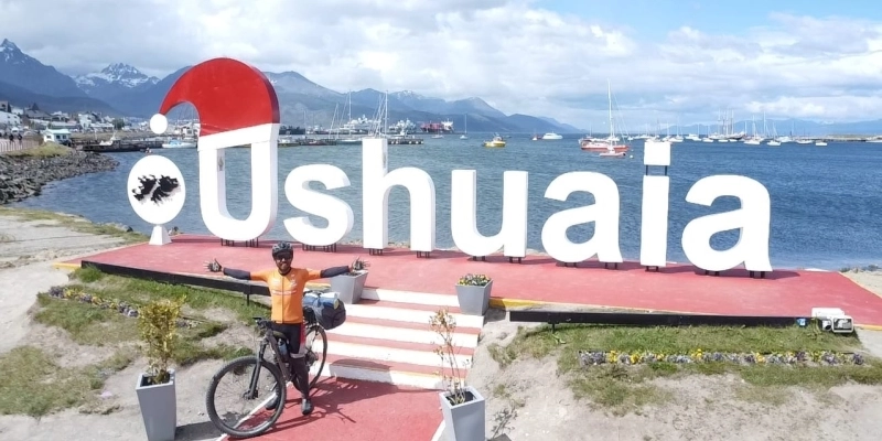 Paraibano Sebastian Estevan na cidade de Ushuaia - Arquivo Pessoal