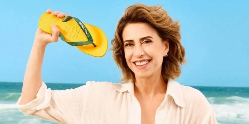 Fernanda Torres, comercial da Havaianas - Reprodução