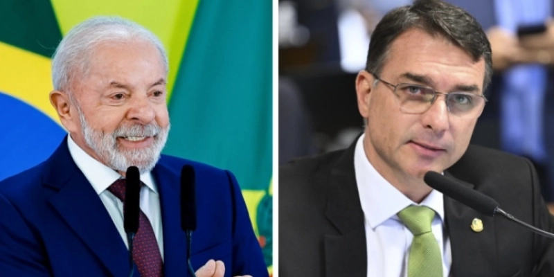 Lula tem 44,1% contra 41% de Flávio Bolsonaro no segundo turno, segundo a Paraná Pesquisas - Reprodução