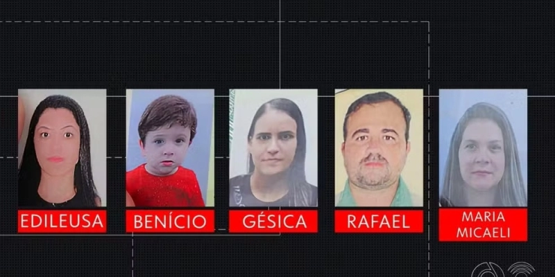 Vítimas de acidente entre carro e carreta, que aconteceu neste sábado(14), na PB - Reprodução / TV Cabo Branco