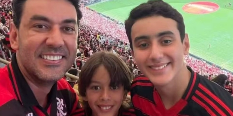 Secretário de Governo da Prefeitura de Itumbiara Thales Machado e os dois filhos - Reprodução/Instagram de Thales Machado