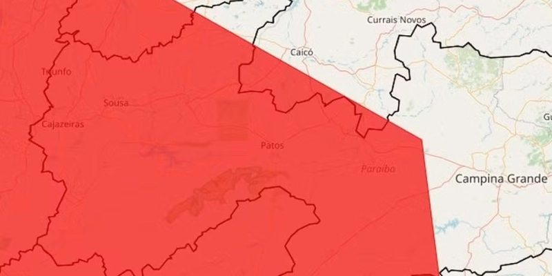 O nível vermelho representa a mais alta classificação de severidade - Inmet