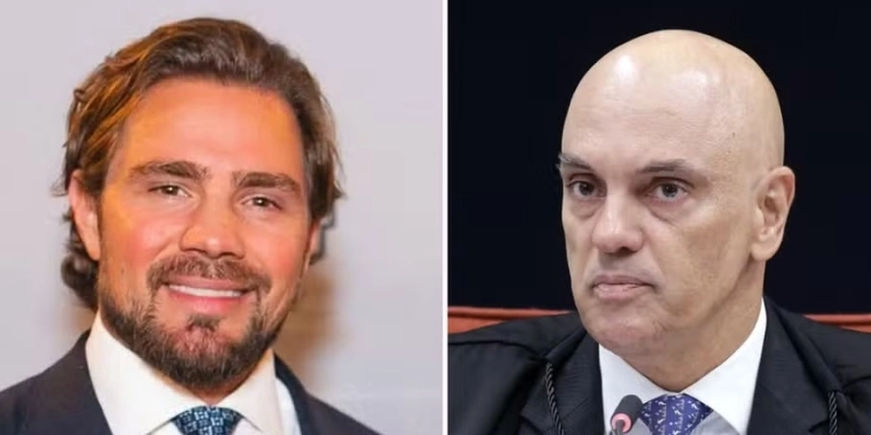 Montagem mostra Daniel Vorcaro, dono do banco Master, e Alexandre de Moraes, ministro do STF - Reprodução/Rosinei Coutinho/STF