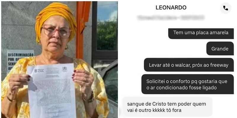 Uber é condenada a pagar R$ 15 mil por danos morais para mãe de santo por intolerância religiosa de motorista na Paraíba - Reprodução