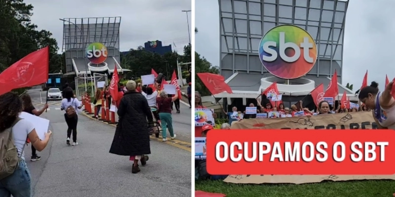 MTST ocupou o SBT - Reprodução/ Print de vídeo Instagram MTST