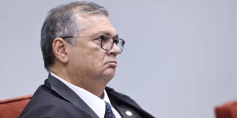 Ministro Flávio Dino durante sessão de julgamento da Primeira Turma do Supremo Tribunal Federal - Antonio Augusto/STF