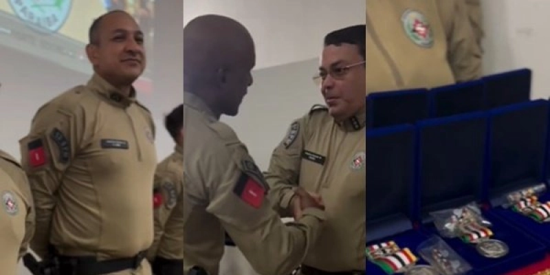 Comandante geral de PM da Paraíba entrega honrarias a policiais do Vale do Piancó - Reprodução