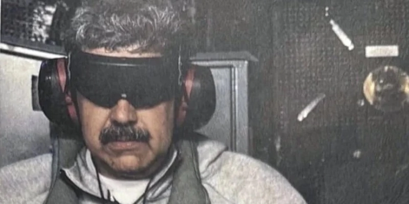 Nicolás Maduro preso nos EUA - Reprodução