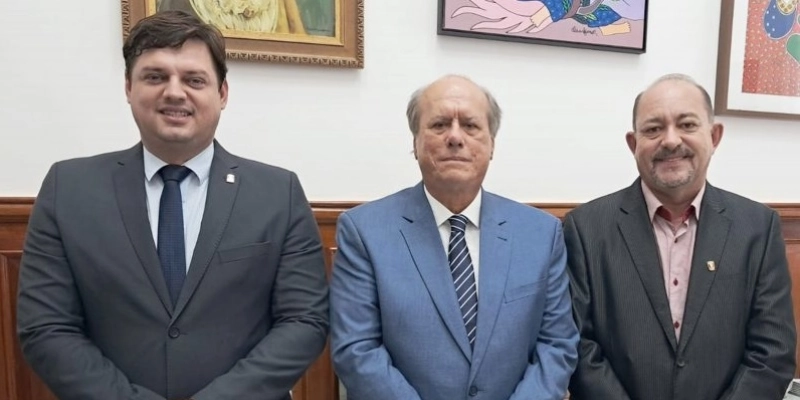 Novo conselheiro do TCE faz visita institucional ao Tribunal de Justiça - Divulgação 