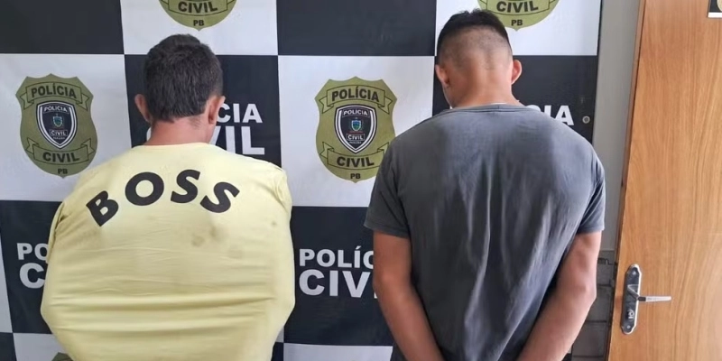 Dupla é presa suspeita de estupro de vulnerável contra irmãs no Brejo da PB - Divulgação/Polícia Civil da Paraíba