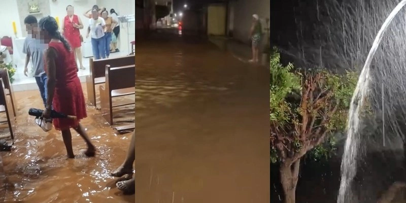 Semana Santa é marcada por fortes chuvas no Vale do Piancó - Redes Sociais