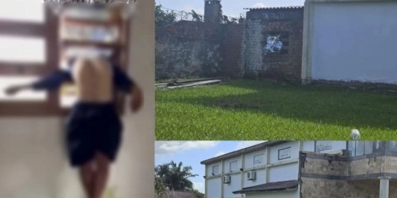 Homem invade igreja evangélica para furtar objetos e morre ao ficar com a cabeça presa na janela - Reprodução