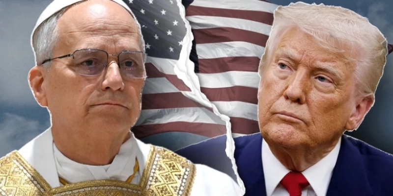 Papa Leão XIV e Donald Trump - Arte / Metrópoles