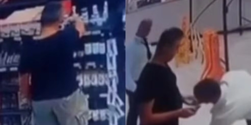 Delegado da Polícia Federal foi flagrado furtando produto em supermercado de shopping no Recife - Reprodução/WhatsApp