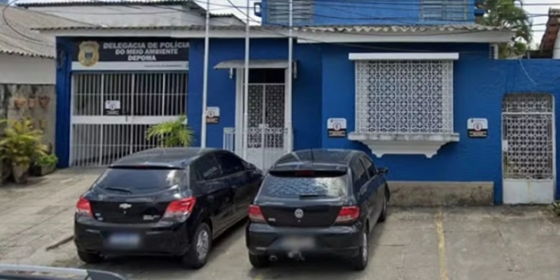 Delegacia de Polícia do Meio Ambiente (Depoma), no bairro de Tejipio, na Zona Oeste do Recife - Reprodução/Google Street View