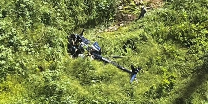 Helicóptero com quatro pessoas abordo cai em Campina Grande - Reprodução