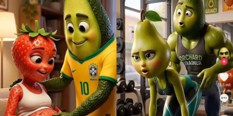 Novela das frutas - Redes Sociais