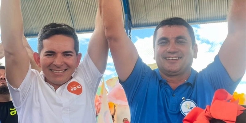 Ednailton e Rubens durante campanha em 2024 - Reprodução/Instagram 