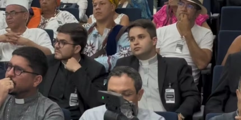 Danilo César, padre denunciado por intolerância religiosa em fala sobre Preta Gil participou do ato do MPF - Diogo Pinheiro/TV Cabo Branco