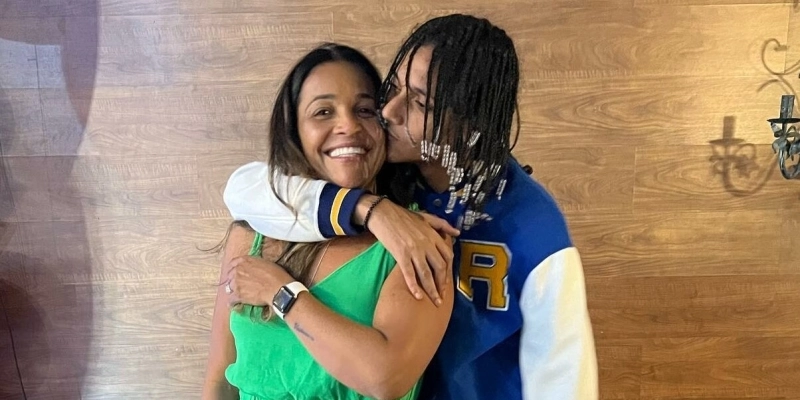Márcia Gama, mãe de Oruam e o rapper - Reprodução/Instagram @marciiagama