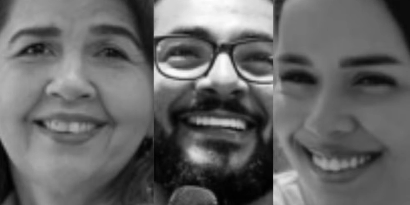 Vítimas fatais de acidente na BR-412, no Cariri da Paraíba - Montagem/g1