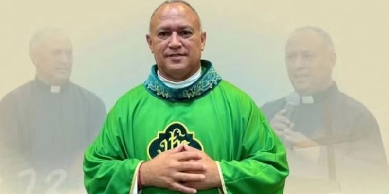 Padre Sebastião Firmino morreu atropelado na BR-122, em Ibaretama, no interior do Ceará. - Paróquia de Ibaretama/ Reprodução
