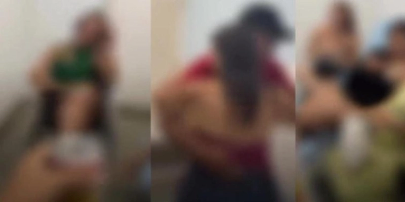 Grupo é flagrado dançando e consumindo cerveja em hospital de Coremas - Redes Sociais