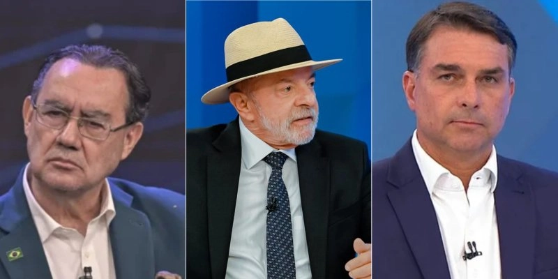 Augusto, Lula e Flávio - Reprodução