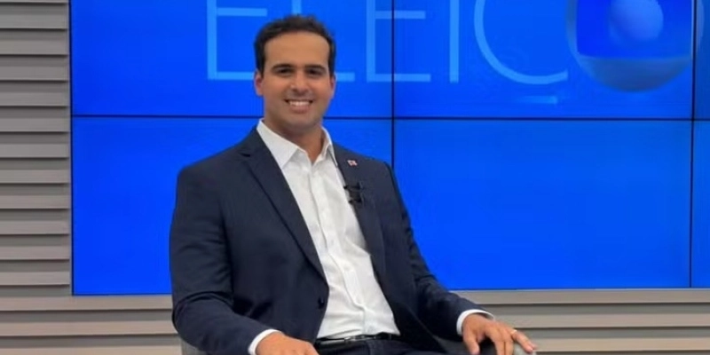 Lucas Ribeiro em entrevista ao JPB1, das TVs Cabo Branco e Paraíba - Gustavo Demétrio/g1 PB