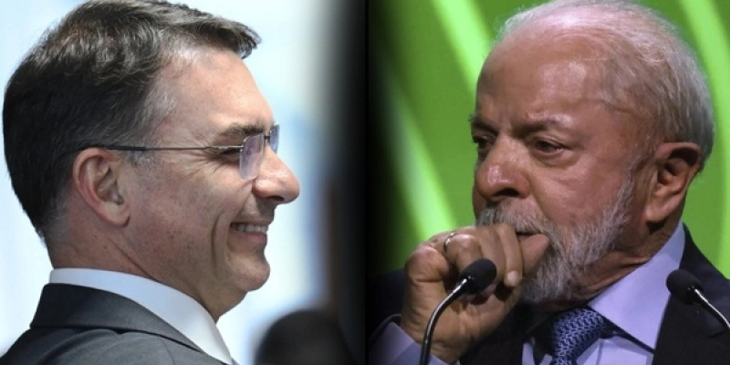 - Flávio Bolsonaro - Andressa Anholete/Agência Senado; Lula - EFE/EPA/HANNIBAL HANSCHKE