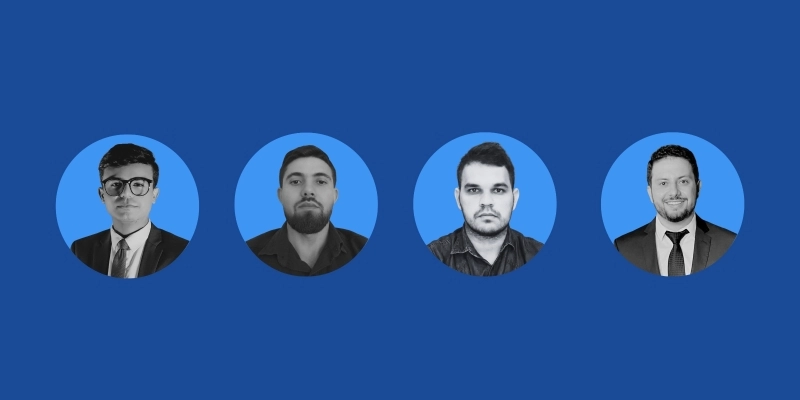 Tom, Joaquim, Tadeu e Crisanto. - Arte/DiamanteOnline