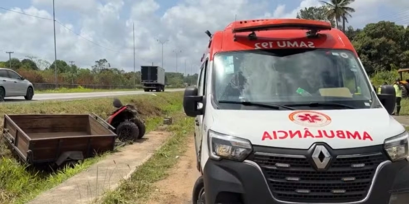 Mulher morre em acidente na PB-101, na Paraíba - Reprodução - Tv Cabo Branco