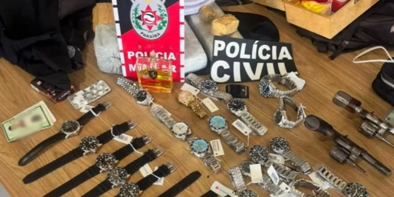 Material Apreendido pela PM - Reprodução/Polícia Militar