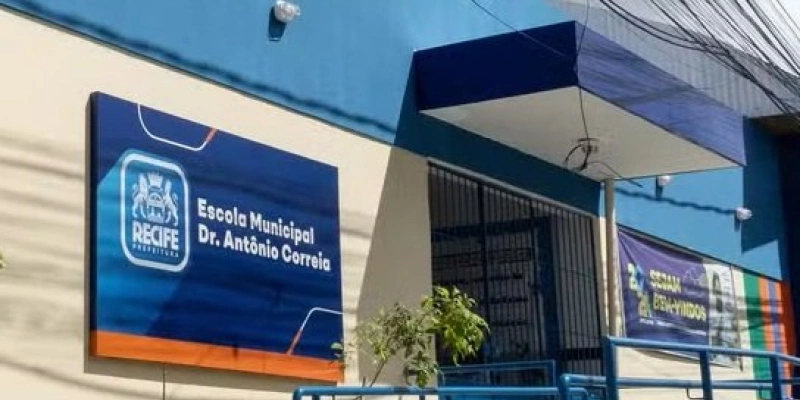 Escola Municipal Doutor Antônio Correia fica no bairro do Barro, Zona Oeste do Recife - Paulo Melo/Prefeitura do Recife
