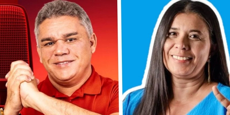 Hermes Filho e Naubia Marques - Reprodução 