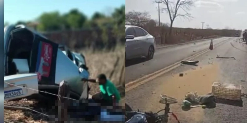 Sinistro aconteceu na BR-361, próximo ao sítio Ferrão - Reprodução 