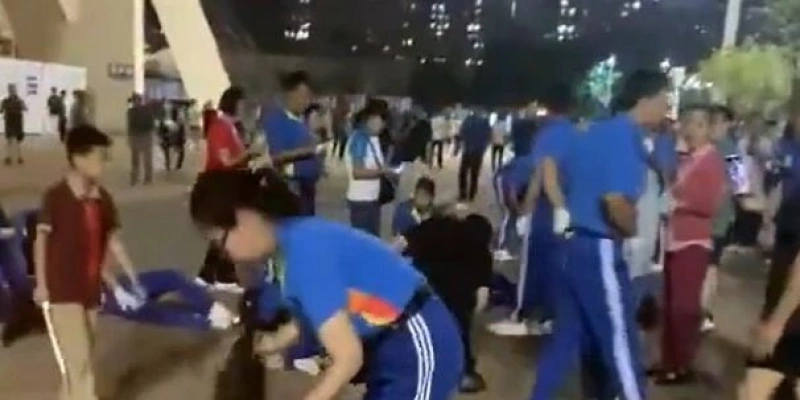 Centro esportivo onde homem atropelou e matou 35 pessoas - Reprodução/Print de Vídeo das Redes Sociais