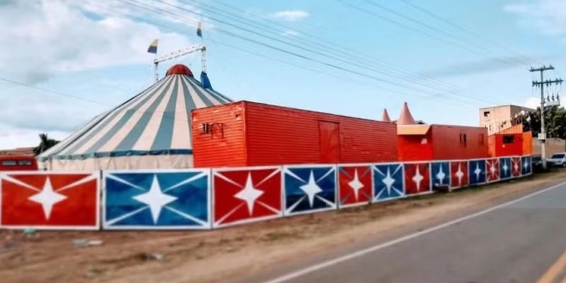 Circo onde aconteceu o crime está em Central do Maranhão - Reprodução/Redes Sociais